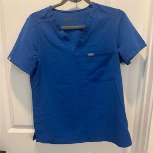 Figs Catarina One-Pocket Scrub Top™ Royal Blue